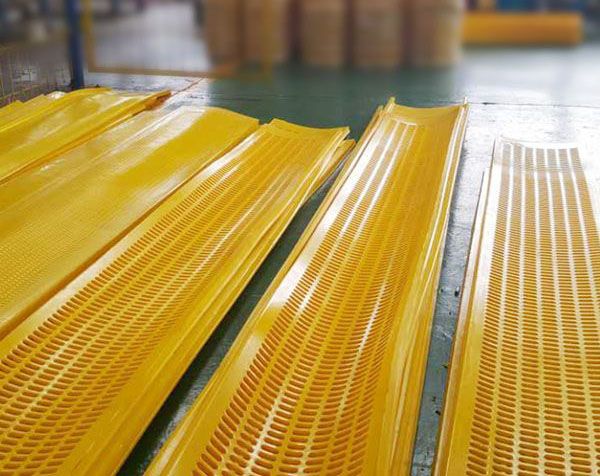 微粉複振篩耐磨狂拉伸三組分聚氨酯篩網使用優勢