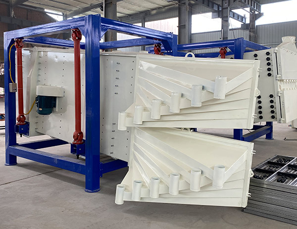 矽砂方形<a href='http://m.hbbccgb.cn/sfsx/ybs.html' title='搖擺篩' target='_blank'>搖擺篩</a>處理量大精度可達95%以上