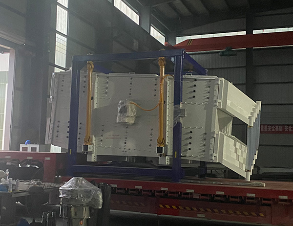 篩樹脂砂處理量100噸一小時，精度90%以上用什麽篩機？